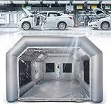 Kaichenyt Aufblasbare Sprühkabine, 8 * 4.5 * 3m PVC Spray Booth Tent Luftzelt Mit Filtersystem, Auto Lackierkabine, Aufblasbares Zelt Für Autolackierung Und Reparatur Von Motorrädern