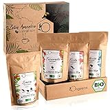 ORIGEENS Bio Kaffeebohnen Probierset 1kg | Premium Bio Arabica Kaffee Ganze Bohnen Set 4x250g | Traditionelle Röstung | Kaffee Geschenkset