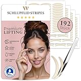 WOW STRIPES Schlupflider Augenlid Premium Stripes Unsichtbar [192 Stk]| 24h Halt, Lifting ohne OP, Hautfreundlich | Eyelid Tape Tapes Straps Strip als Lifting Set Augen-Lidstraffung Augenpads