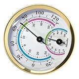 MINAOLULUS Temperatur und Feuchtigkeitsanzeige Multifunktionales Hygrometer für Innen und Außenbereiche Thermometer mit Gehäuse für Garten und Wohnräume