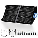 LPDISPLAY Foldable Solar Panel 75W, Only 8 Pounds with function handle, IP67 ETFE Coating Protected, 23.5% Conversion Rate, Solar Panel for Outdoor Camping Emergency