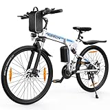 VARUN E Bike Mountainbike 26 Zoll, Klapprad E-Bike mit 48V Batterie, Ebike Herren Damen, Elektro-Mountainbike mit 21-Gang-Getriebe, LCD-Meter, Faltbares MTB, Reichweite 80 KM