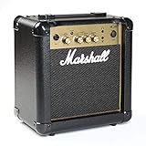 Marshall MG10G Gitarren-Combo-Verstärker, Übungsverstärker, geeignet für E-Gitarre – Schwarz und Gold