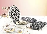 Rosenstein & Söhne Cake Pop Maker 3 in 1: 3in1-Donut-, Cupcake- und Cakepop-Maker mit Antihaftbeschichtung (Snack Maker, Donut Muffin & Cake Pop Maker, Geschenkideen)