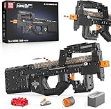 Mould King 14018 P90 Submachine Bausatz für Erwachsene, 1:1 Simulation Schießen Bausatz Modellspielzeug für Männer Jungen Teens Alter 14+, Überraschungen Sammlergeschenk für Militärliebhaber, 1589 PCS