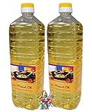 yoaxia ® - 2er Pack - [ 2x 1000ml ] Erdnussöl / Arachide Olie / Peanut Oil + ein kleiner Glücksanhänger gratis