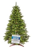 Premium Weihnachtsbaum künstlich 180cm -TESTSIEGER - Naturgetreu, dichte Zweige, Künstlicher Weihnachtsbaum mit Holzständer und Aufbewahrungstasche –Tannenbaum künstlich von Pure Living