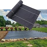 Gravel Membran Heavy Duty Unkrautvlies Gartentuch Unkrautbarriere für Hochbeete / Pflanzen, Vlies-Unkrautblock-Stoffrollen, einfache Einrichtung und überlegene Unkrautbekämpfung