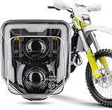 bamotoop LED Scheinwerfer für Husqvarna 2014-2023 701 Enduro 701 SuperMoto FE250 FE350 FE450 FE501 FE501S TE150 TE250i TE300i (schwarz)