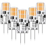 AGOTD LED G4 Lampen, 2W G4 LED Leuchtmittel Ersetzt für 20W Halogenlampen, 2700K warmweiss 296LM 12V AC/DC LED Birnen, Nicht Dimmbar Stiftsockellampe Glühbirnen, 5er Pack