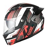 Integralhelm, Motorradhelm Dot ECE Zertifiziert - Flip Up Helm Erwachsener Motorradhelm Mit Doppelvisier, Modularer Motorradhelm Für Männer Und Frauen