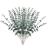 WZHHDM Künstliche Eukalyptus Pflanzen, 40 Stück Eukalyptus Künstlich, Pflanzen Eukalyptusstiel 38cm, Eukalyptus Pflanze für Tischdeko Hochzeit Balkon Dusche
