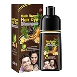 Hair Dye Shampoo, 500ml Hair Dye, Hair Coloring Shampoo, Black Hair Dye, Long-Lasting Hair Dye, Curly Hair Dye, Straight Hair Dye, Effective Shampoo Dye, Soft Hair Dye, Convenient Hair Dye