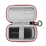 RLSOCO Tasche für WD My Passport SSD 1 TB/500 GB/2 TB/4 TB mobiler SSD Speicher & für Samsung Portable SSD T5 EVO, 8 TB/2 TB/4 TB(Nur Tasche)