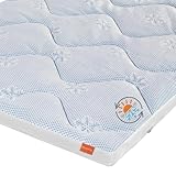 sleepling Matratzenauflage Cool 100 x 200 cm, kühlender Topper, Matratzentopper Auflage für Matratze mit kühler und Warmer Seite, waschbar, Made in EU