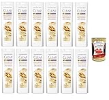 Clear Sport Shampoo, Ausgleichend, Für Kräftige Haare, Mit Niacinamid, 12x225ml + Italian Gourmet polpa 400g