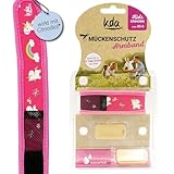 kda Mückenschutzarmbänder für Kinder - Sicherer Mückenschutz - Einhorn & Hai Design - Nylon (Einhorn) Camping Garten Anti Mücke Urlaub Sommer Schultüte