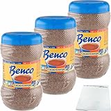 usy Bundle für Benco Kakao-Energy Instant Kakaopulver Granulat 3er Pack (3x400g Dose) + usy Block