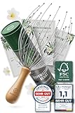 HELDSON® Premium Kopfmassage Spinne 28 Finger - FSC®100% - Kopfmassagegerät - Kopfkrauler Kopf Massage & Haarmassage - Kopfhaut Massagegerät - Head Massager - Kopfkratzer - Wellness Geschenk
