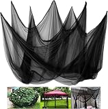 Gerbala Moskitonetz Outdoor 3 × 10 m – Fliegennetz für Innen & Außen | Robustes Insekten- und Vogelschutznetz, Ideal für Garten, Gemüse & Obst, Pflanzenschutz Gartennetze, Schwarz