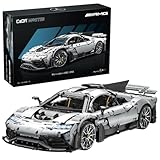 CaDA Mercedes-Benz AMG ONE C61503W - Modellauto-Bauset, 3295 Teile, ab 7 Jahren, Rot, Schwarz, Silber, Weiß