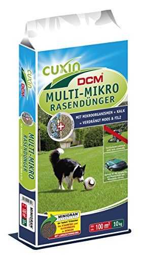 CUXIN DCM MULTI-MIKRO Rasendünger 10 kg Früjahrsdünger Rasenstarterdünger organisch