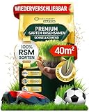 Heimwert Rasensamen schnellkeimend Sommer Turbo 1kg für 40m2 - Grassamen schnellkeimend - Rasensamen Sport und Spiel aus hochwertigster Gräser Mischung empfohlener RSM Sorten - Made in Germany (1kg)