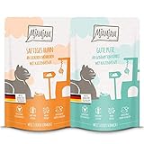 MjAMjAM - Premium Nassfutter für Katzen - Monopaket 1 125g, 12er Pack (12 x 125g), naturbelassen mit extra viel Fleisch