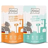 MjAMjAM - Premium Nassfutter für Katzen - Monopaket 1 125g, 12er Pack (12 x 125g), naturbelassen mit extra viel Fleisch