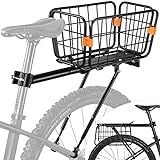 ANGGOER Fahrrad Gepäckträger Mountainbike - Aluminiumlegierung Fahrradgepäckträger MTB Gepäckträger Fahrrad mit Reflektor/Fahrradkörbe - Maximalbelastung 75kg