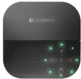 Logitech P710e Speakerphone Kabellose Freisprecheinrichtung, Lautsprecher mit Bluetooth- & NFC-Verbindung, Mikrofon mit Rauschunterdrückung, Multi-Device, 15-Stunden Akkulaufzeit, PC/Mac/Handy/Tablet
