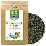 Bio Brennnesseltee lose – getrocknete und geschnittene Brennnesselblätter aus EU-Anbau – Naturbelassener Kräutertee – Direkt vom Familienbetrieb – PEPPERMINTMAN (1000g)