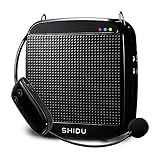 Drahtloser Sprachverstärker mit mikrofon, SHIDU Stimmverstärker SHIDU S61318W Tragbarer Lautsprecher mit mikrofon Headset PA-System Stimmverstaerker für Lehrer, Gesang, Fitnesstrainer, Yoga