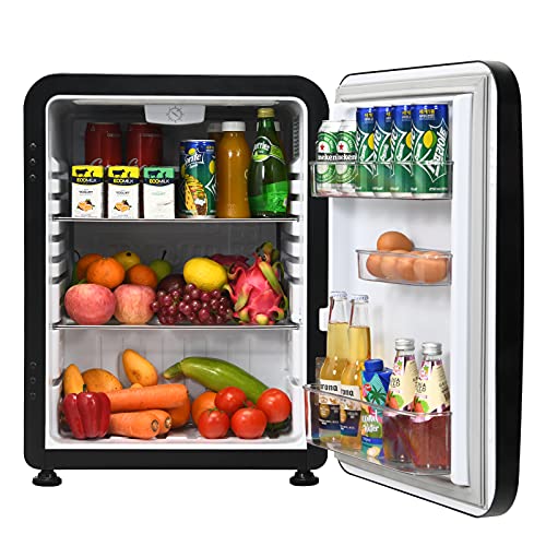 COSTWAY Kompakter Kühlschrank 68 l, Mini-Kühlschrank mit einstellbarer Temperatur 0-10 °C, abnehmbare und wendbare Tür für Schlafzimmer, Büro und Zuhause