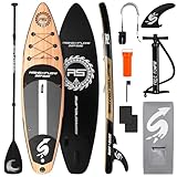 SereneLife Stand Up Paddling Board Set – SUP Board Aufblasbar mit Paddel, Pumpe, Leine, Finne, Rucksack & Mehr – SUB Paddleboard für Kinder & Erwachsene – für Wassersport in Seen, Flüsse & Meer