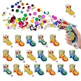 20 Stück Party Confetti Kanone,Mini Konfettikanone,Konfetti Geburtstag Glitzer Papier Konfettibombe Shooter Confetti Handheld Party Popper Hochzeit Pistolen Konfetti
