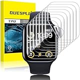 QUESPLE [8 Stück] TPU Schutzfolie für Apple Watch 40mm Series SE2/SE/6/5/4 Folie, HD Klar Blasenfreie Weich Apple Watch Display Schutz, Nicht Glas Maximale Abdeckung Selbstheilung