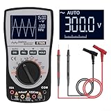 2-in-1 Hand-PC-Oszilloskop, ET826 LED-Digital-Oszilloskop-Multimeter mit Abtastrate 20 kHz, Dual-Kondensator-Getriebe-Design für die Automobilwartung