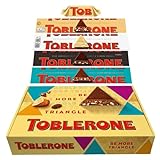 Toblerone Lovers Schokoladen-Geschenkkorb - Geschenkbox Auswahl - Schweizer Milchschokolade mit Honig und Mandelnougat
