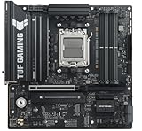 ASUS TUF Gaming B850M-E WiFi, Motherboard AMD Micro-ATX, 8+2+1 Stromphasen, DDR5-Slot, PCIe 5.0, 3 M.2-Steckplätze, WiFi 6E, Ethernet Realtek 2,5 GB, USB-C 10 Gbit/s, BIOS Flashback und Aura Sync
