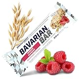 Energybody® Bavarian Bar Haferriegel 'Himbeere' 1x50g / Energieriegel als Oatsnack/Powerriegel Flapjack als Sportnahrung/Haferflocken Riegel, Kohlenhydrate Riegel als Sportlernahrung