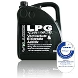 V-Lube Valve Saver - 5 Liter - Ventilschutz Additiv für Gasfahrzeuge (LPG, Autogas, Erdgas) Bleiersatz für Oldtimer - TÜV - kontrollierte Qualität - Bestätigte Wirksamkeit - Made in Germany