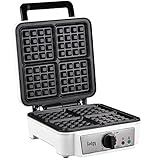 Gadgy Waffeleisen, DoppelWaffeleisen für 2 Waffeln, 1200 W, Schnelles Aufheizen & gleichmäßige Backergebnisse, Kompaktes Design, Waffelmaschine in Weiß, Perfekter Waffelmaker für Ihre Küche