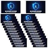 RFID-blockierende Karte, fortschrittlicher, berührungsloser NFC-Debit-/Kreditkartenpassschutz, Brieftaschenschutz, Blocker-Schutz, Schwarz, 24 Pcs Black, Minimalistisch