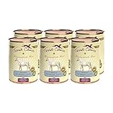 Terra Canis Pferd, Amaranth & Pfirsich - Classic Nassfutter, 6x400g I Premium Hundefutter in 100% Lebensmittelqualität Aller Rohstoffe I Reichhaltig & gesund, allergen- & getreidearm, glutenfrei