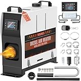 VELPAX Diesel Luftheizung All in One 8KW Dieselheizung,mit Fernbedienung & LCD-Schalterdisplay 12V & 24V & 110-240V Tragbare Dieselheizung für LKW Schnelles Aufheizen Bus,usw,RV Boote.
