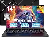 Laptop 14 Zoll FHD IPS Display ,Win11,Celeron N5095(bis2.9GHz) 8 GB RAM 256GB SSD Unterstützung 1TB, 5G WiFi, BT4.2, USB 3.0,5000mAh, HDMl ,Notebook PC mit QWERTY Tastatur und kabellose Maus-Schwarz