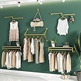 Wandmontierter Kleiderständer, industrielle Hängestange für Zuhause und Geschäft