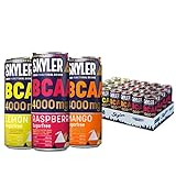 Skyler 4.000 mg BCAA Drink, 3er Mix Probierpaket inkl. Pfand, EINWEG, 24 x 330 ml, Hochleistungsgetränk mit 106 mg Koffein, Pre-Workout Booster, Ohne Zucker, Low Carb, Zero Sugar