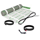 EH Expert EcoPRO Heizmatten Set | 150 W/m² | 12 m² | Elektrische Fußbodenheizung - für Fliesen, Naturstein, Teppich, Vinyl und Laminat, inkl. Installationsmaterial, Ohne Thermostat